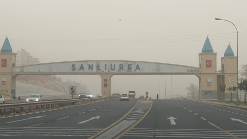 Şanlıurfa’da toz taşınımı