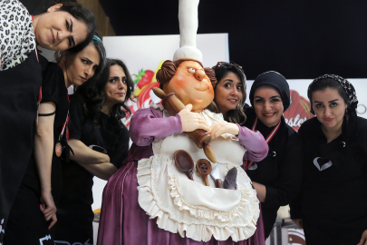 Şeker hamurundan 150 kiloluk heykel