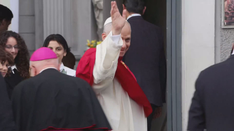 İstanbul- Papa 14. Leo, Saint Esprit Katedrali'ne geldi