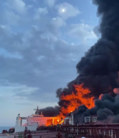 Karadeniz'de vurulan Kairos gemisinden mürettebatın çektiği görüntüler ortaya çıktı