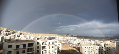 İskenderun Körfezi'nde gökkuşağı oluştu