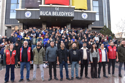Buca Belediyesi'ndeki yaklaşık 2 bin işçiden iş bırakma eylemi