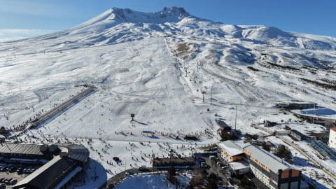 Erciyes Kayak Merkezi'nde yeni sezon, resmi törenle açıldı / Ek fotoğraflar