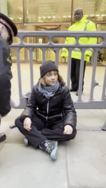 Greta Thunberg, Londra'daki Filistin eyleminde gözaltına alındı