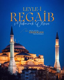 Cumhurbaşkanı Erdoğan'dan 'Regaip Gecesi' mesajı