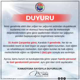 Karabük'te kar kalınlığı 75 santimetreye ulaştı (2)