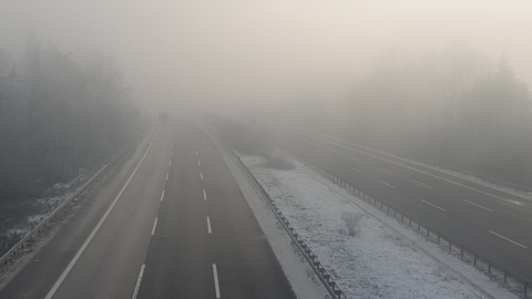 Anadolu Otoyolu'nun Düzce geçişinde sis etkili oldu