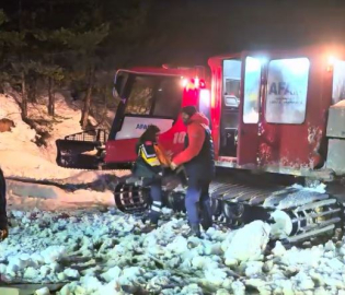Kastamonu'da rahatsızlanan hastayı, AFAD ekipleri hastaneye ulaştırdı