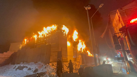 Malatya'da işçilerin kaldığı konteynerde yangın