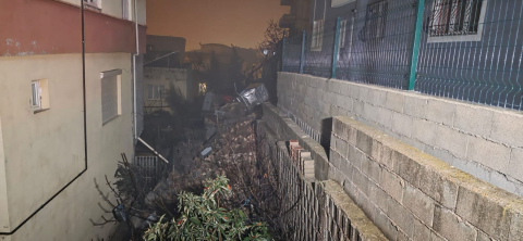 Kahramanmaraş’ta istinat duvarı yıkıldı; 1 apartman ve 3 ev boşaltıldı