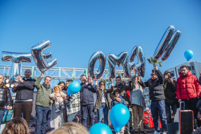 Kampanyası tamamlanan SMA’lı Teoman bebek için balonlar gökyüzüne bırakıldı