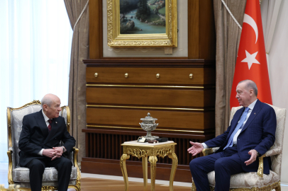 Cumhurbaşkanı Erdoğan, Bahçeli'yi kabul etti / Fotoğraflar