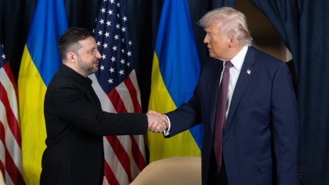 Zelenskiy ile Trump, Davos’ta görüştü