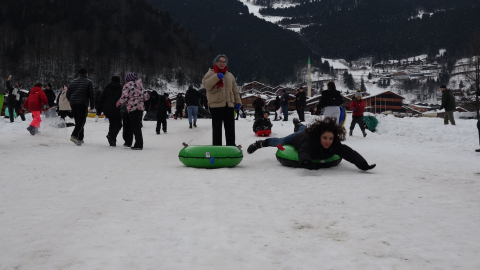 Uzungöl'de horonlu kış festivali coşkusu / Ek fotoğraflar