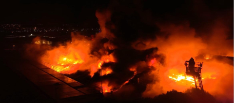 Bursa'da kimyasal yüzey kaplama fabrikasında yangın