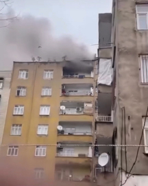 Diyarbakır'da 7 katlı binada yangın; 1 kişi dumandan etkilendi