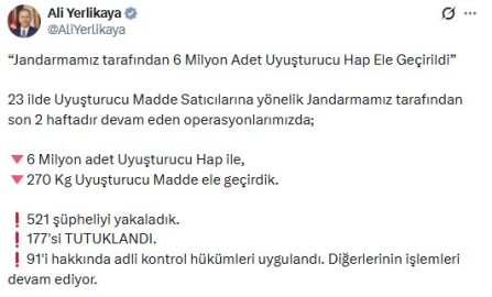 23 ilde uyuşturucu operasyonu: 177 tutuklama