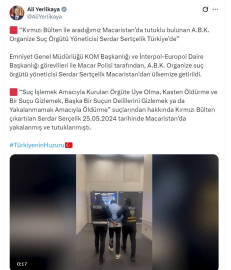 Macaristan'da tutuklu bulunan suç örgütü yöneticisi, Türkiye'ye getirildi