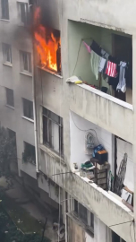 İstanbul - Şişli'de 5 katlı binada çıkan yangın söndürüldü