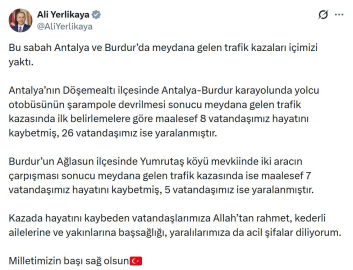 Antalya'da yolcu otobüsü devrildi; 8 ölü, 26 yaralı (4)