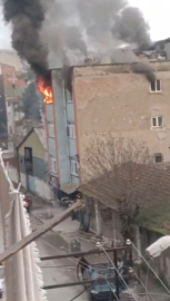 Karabük'te ev yangını