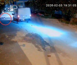 Kamyonet sürücüsü, araca havlayan köpeği ezdi