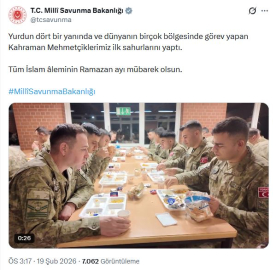 Mehmetçik ilk sahurunu yaptı