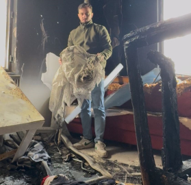 Çorum'da yangın; 1 daire kullanılamaz hale geldi