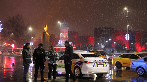 Kayseri’de kar yağışı