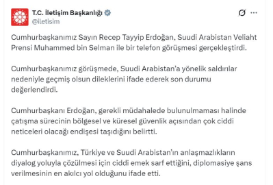 Cumhurbaşkanı Erdoğan, Suudi Arabistan Veliaht Prensi Selman ile görüştü