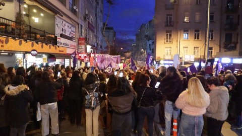 İstanbul - Beyoğlu'nda 24'üncü Feminist Gece Yürüyüşü