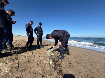 Sakarya'da sahilde parçalanmış insansız hava aracı bulundu