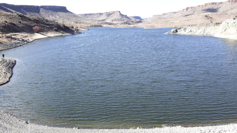 Sonbaharda suyu azalan Akköy Barajı, son yağışlarla doluyor