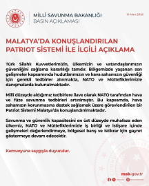 MSB: Malatya'da Patriot sistemi konuşlandırılıyor
