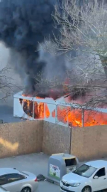 İstanbul- Arnavutköy’de iftar çadırında çıkan yangın söndürüldü / Geniş haber