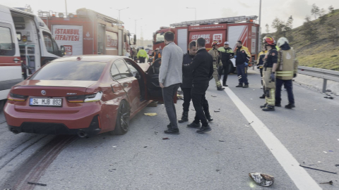 İstanbul - Eyüpsultan TEM Otoyolu'nda zincirleme kaza: 1 ölü 1 yaralı