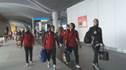 İstanbul - İran Kadın Milli Futbol Takımı İstanbul'a geldi