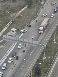 Ankara'da jandarmadan helikopterli trafik denetimi