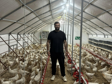 Otomobilini satıp hayali olan tavuk çiftliğini kurdu