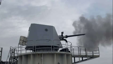 Milli deniz topu 'MKE Denizhan-76' göreve hazır