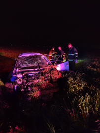 Otomobil tarlaya yuvarlandı: 1 ölü, 3 yaralı