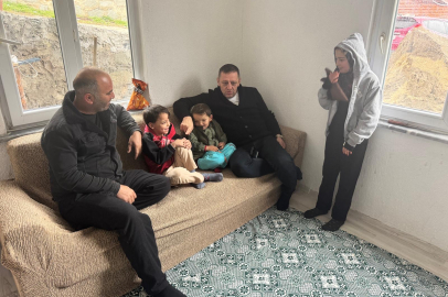 ISPARTA’DA YANGINZEDE AİLE YENİ EVİNE KAVUŞTU