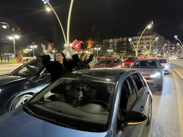 A Milli Futbol Takımı'nın Dünya Kupası'na katılmaya hak kazanması Tokat'ta coşkuyla kutlandı