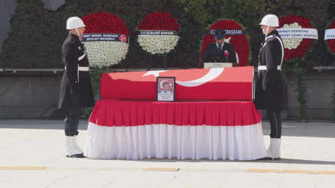 Şehit polis memuru Seçkin Yalçın için İstanbul Emniyet Müdürlüğü’nde tören düzenlendi