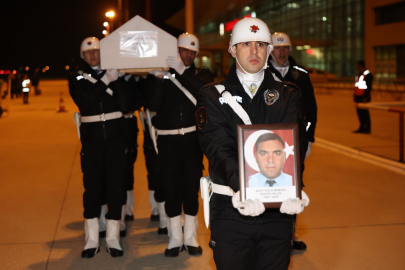 Şehit polis Seçkin Yalçın’ın cenazesi, memleketi Elazığ’a getirildi