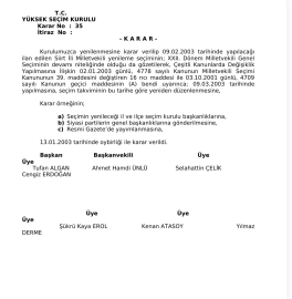 AK Parti'li Yazıcı, YSK kararını paylaşarak ‘Ara seçim’ tartışmalarına yanıt verdi
