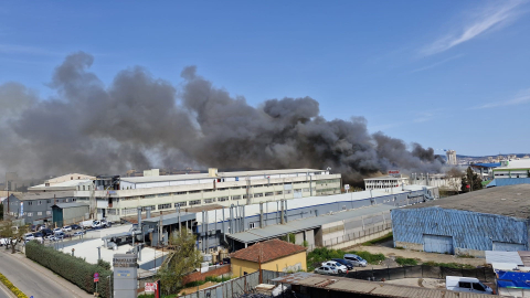 Ümraniye'de iş yerinde yangın-2 / Ek görüntü