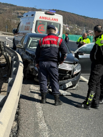 Polisin ‘dur’ ihtarına uymadı, kaza yapınca yakalandı