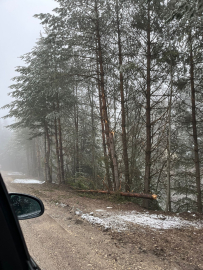 Bolu'nun yükseklerinde mayıs karı