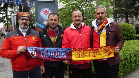 Trabzonspor ve Göztepeli taraftarlar arasında dostluk rüzgarı